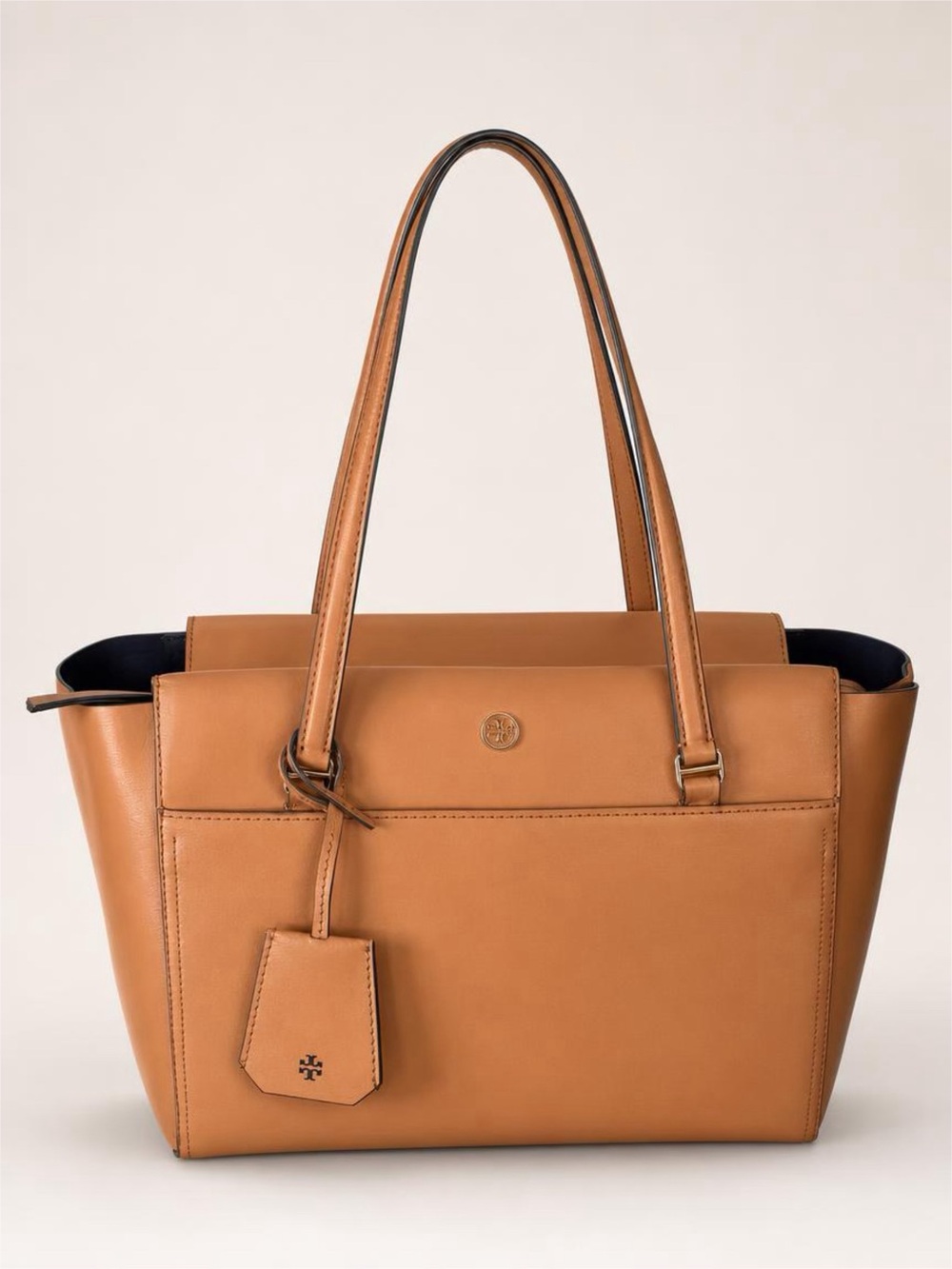 Tory Burch Tan Leather Shoulder Tote